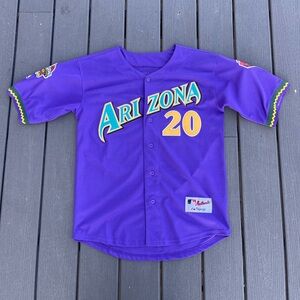 Vintage Majestic Baseball Jersey #20 Luis Gonzalez Arizona Diamondbacks 2001